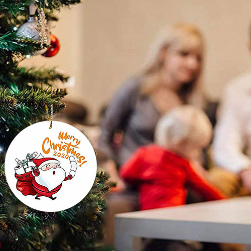 Adorno Personalizado K De Papá Noel De Navidad 2020 H 4012