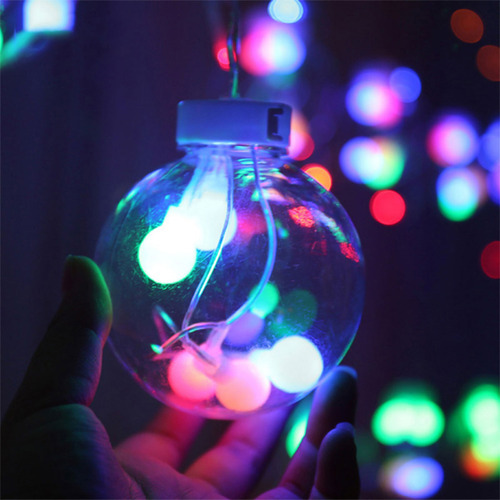 Pisca Pisca Natal 12 Bolas 3m Led 8 Modos Arvore De Natal