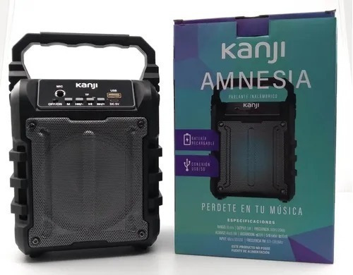 Parlante Kanji Bluetooth Portatil Amnesia Radio Fm Usb Sd