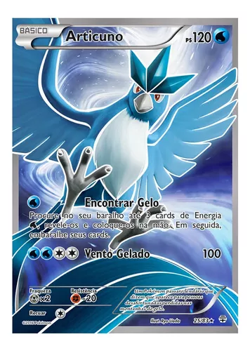 Kit 3 Cartas Pokémon Moltres Articuno Zapdos Lendáios