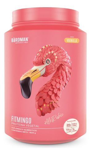 Birdman Proteína Vegetal Fitmingo 1020g Sabor Vainilla