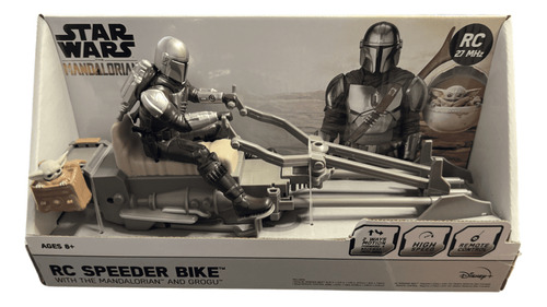 Star Wars Rc Speeder Bike Con El Mandalorian Y Grogu