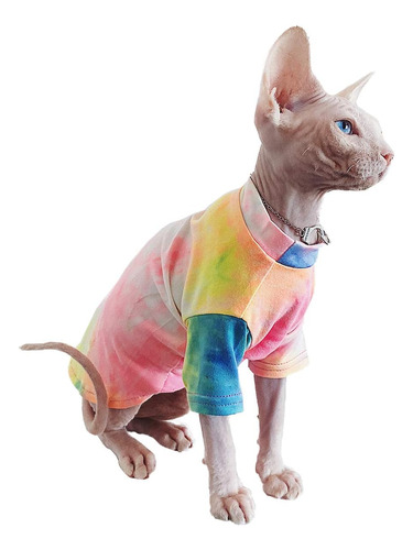 Gatos Sin Pelo Arco Iris Rendering Camiseta Primavera V...