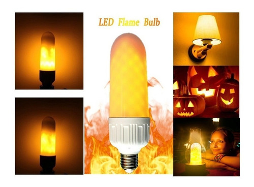Lâmpada Led Luz Efeito Chama Tocha De Fogo 7w (bivolt) 02