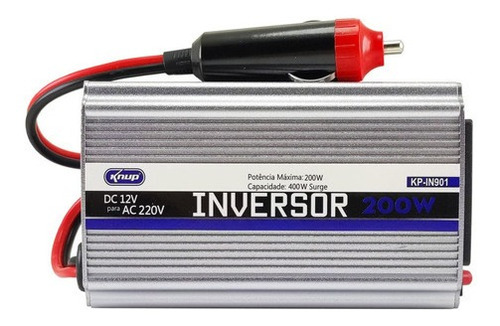 Inversor Para Carro Barco 200w Knup 12v Para 220v Kp-in901