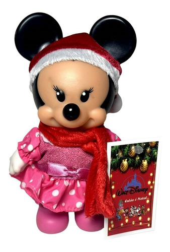 Boneca Minnie Mamãe Noel Natal Original Multibrink Disney