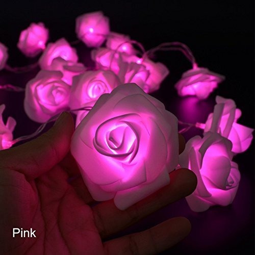 Led Con Pilas Cadena Romántica Rose Luz De Hadas
