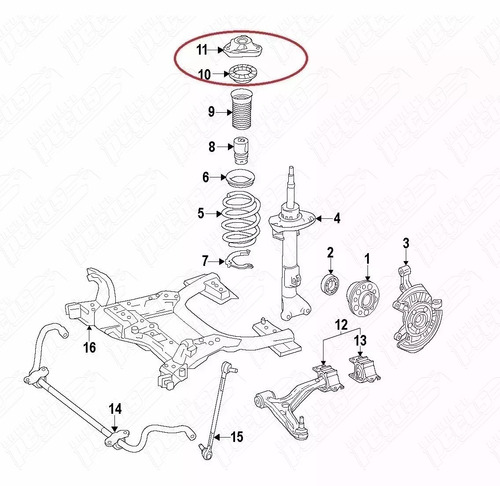 Coxim Amortecedor Mercedes Gla45 Amg 2.0 T 15-18 Original 