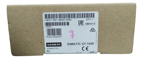 Siemens 6es7592-1bm00-0xb0 Simatic S7-1500, Conector Frontal
