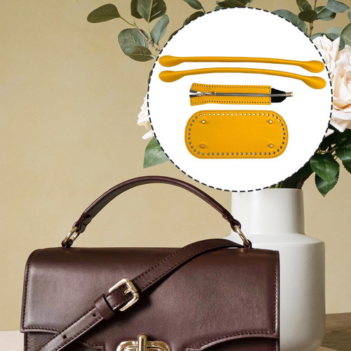 Zz Conjunto De Ganchillo Tejido 3 Uds Bolsa Cojín Base