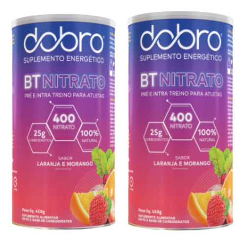 Kit 2 Bt Nitrato 400 Carboidrato Beterraba Dobro Todos