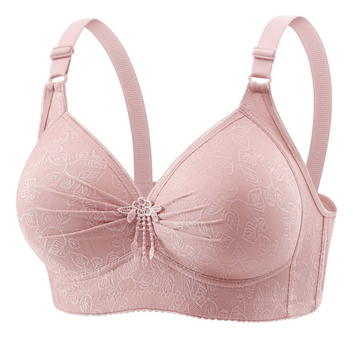 Sujetador Z Para Mujer, Encaje Con Flores, Juntadas, Talla G