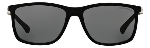 Emporio Armani Mens Ea4058 Rectangular Anteojos De Sol, Cauc