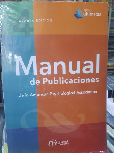 Imagen 1 de 3 de Manual De Publicaciones Apa 4ta Español-7ma Ingles(original)