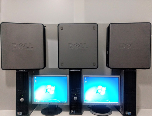 Lote C/05 Computadores Dell Dual Core + Monitor 15 Hd 160