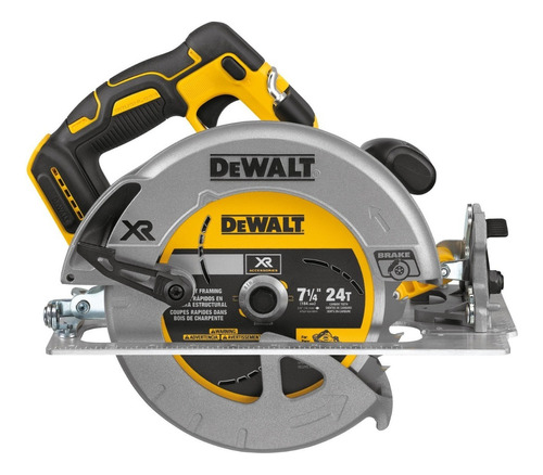 Sierra circular eléctrica inalámbrica DeWalt DCS570B 184mm 900W amarilla