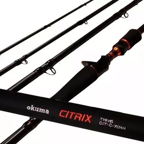 Caña Okuma Citrix Travel 2.17m 4 Tramos Color Negro