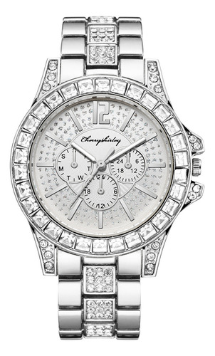 Reloj De Cuarzo N Cherryshirley De Lujo Con Diamantes Para M