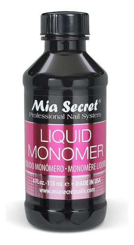 Mia Secret Liquid Ema Monomer - Líquido Profesional De Uñ.