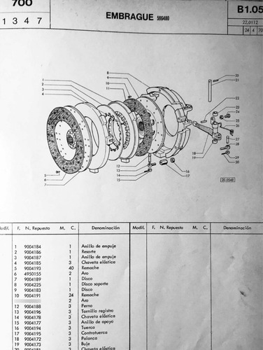Manual De Repuestos Tractor Fiat 700 Motor Someca
