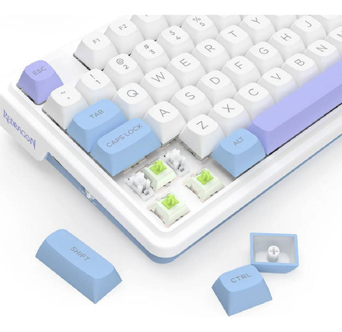 Teclado Redragon Ucal Max K673wbp-rgb-max Mint Mambo