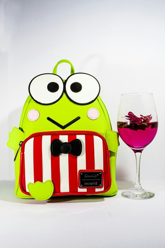 Loungefly Sanrio Keroppi Cosplay Mini Backpack Color Verde limón
