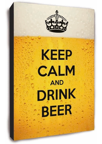 Cervezas - Cuadro Para Decorar - Keep Calm Drink Beer