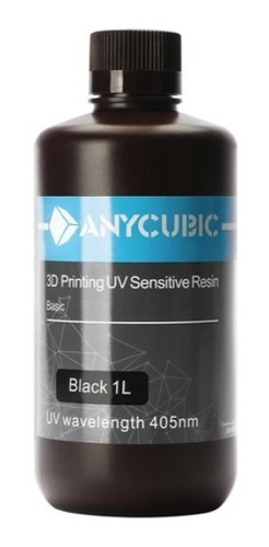 Resina Para Impresión 3d Anycubic 1000ml Color Negro
