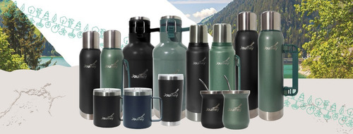 Imagen 4 de 10 de Termo Journey Acero Inoxidable Doble Capa 1 L - Negro
