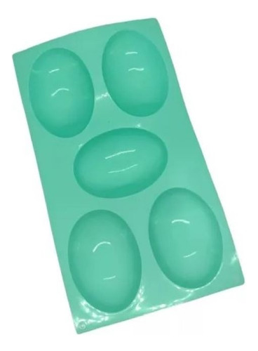 Molde De Silicona Para 5 Huevos De Pascua 10 X 7 X 3,5 Cm  