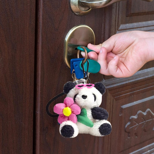 Lindo Llavero De La Felpa Llavero De La Panda Colgante Panda