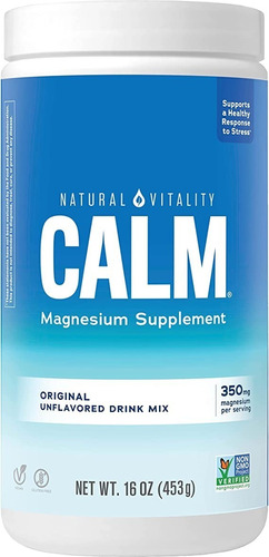 Natural Vitality Calm Magnesio Bebidas Antiestrés 453g Sfn
