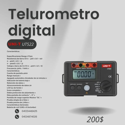 Telurometro Uni-t Ut522