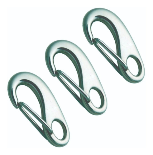 Mosqueton Nautico Pelikan De Acero Inoxidable - 50 M. X 3un