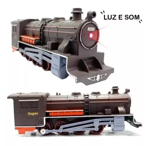 Brinquedo Trem Elétrico Ferrorama Militar com cenário Locomotiva e 4 Vagoes  elétrico a Pilha 15 Peças em Promoção na Americanas