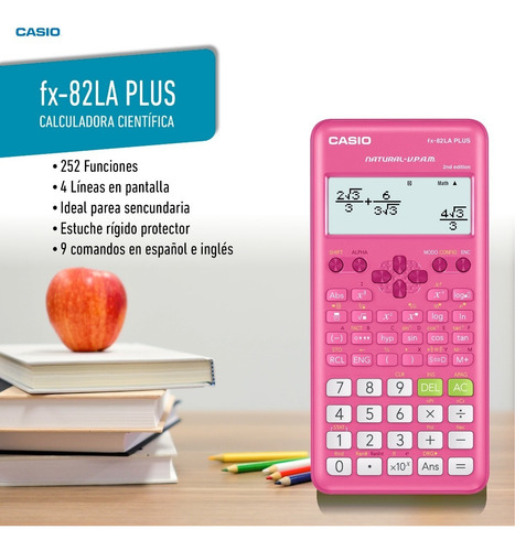 Imagen 4 de 7 de Calculadora Científica Casio Fx-82laplus Con Usb Adata 32gb