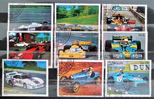 Paraguay Autos Deportes, Serie Sc 1820-22 1978 Usada L17024