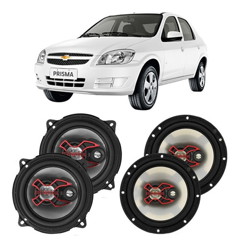 Auto Falante Gm Prisma 2006 A 2012 Bravox 200w Rms 4 Portas