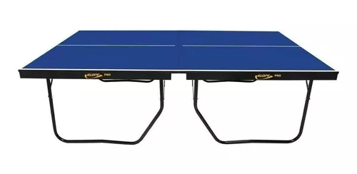 Mesa de ping pong Klopf 1090 Proton fabricada em MDF cor azul