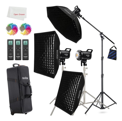 Godox Sl60iid Led Light Kit, 3pack 210w 5600k Studio Video L