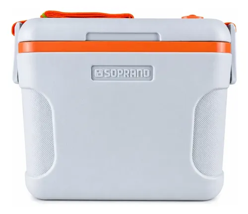 Caixa Térmica Sunset 8 Litros Azul Claro E Laranja Soprano