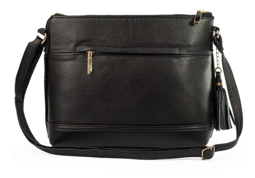 Imagen 3 de 5 de Bolsa De Piel Crossbody Para Dama Con Telar Artesanal Bolso