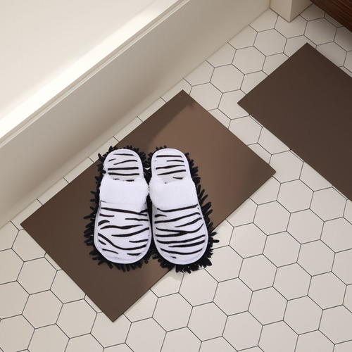 1 Par De Pantuflas Para Limpieza De Suelos, De Chenilla, Mop
