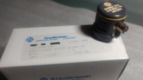 Transductor Contacto Tipo Xlc Ultrasonido 2.25mhz .75 (Usado)