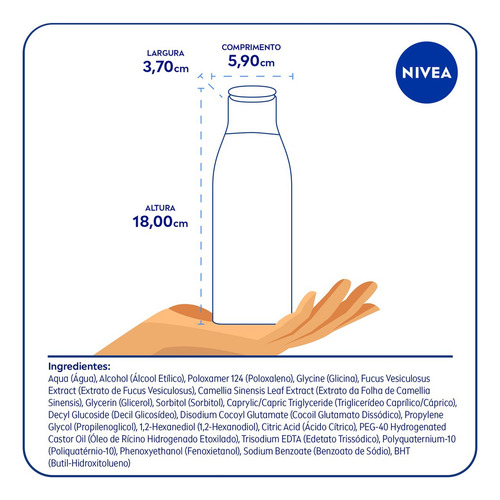 Nivea Água Micelar Facial Limpeza 7 Em 1 Efeito Matte 200ml