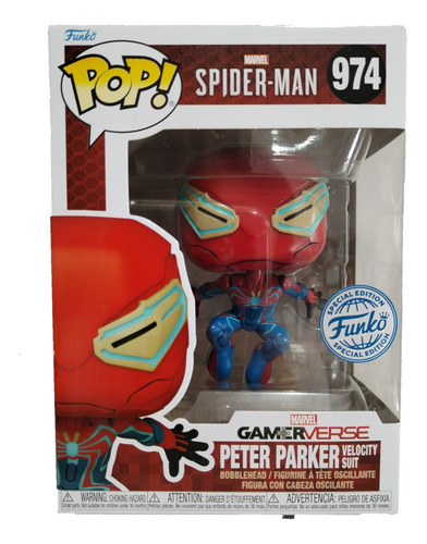 Funko Pop! Peter Parker Velocity Suit #974 Spider-man 2