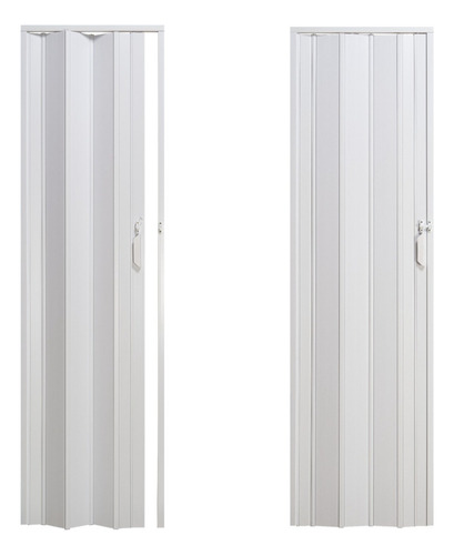 Puerta Pvc Corrediza Plegable Acordeon 210 X 100 Cm Color Blanco