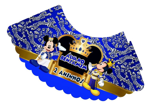 10 Abajures Na Taça Mickey Realeza Ou Outro Tema Com Led
