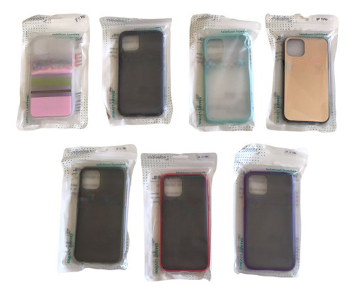 Fundas Smartphone Compatible Con iPhone 11 Mayoreo 7 Piezas