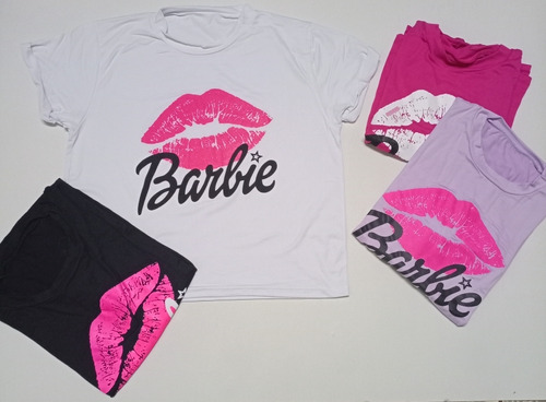 Crop Top Y Oversize Barbie Franelas Barbie Pack 2 Blusas